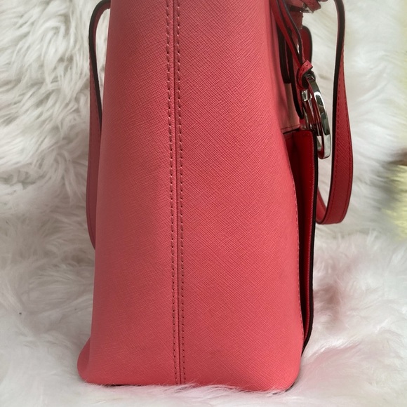 🍉🍉MIchael Kors 🍉🍉Colorblock Coral/Watermelon - Picture 9 of 15